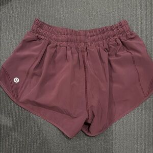 lululemon athletica Purple Athletic Shorts Elastic Waistband
